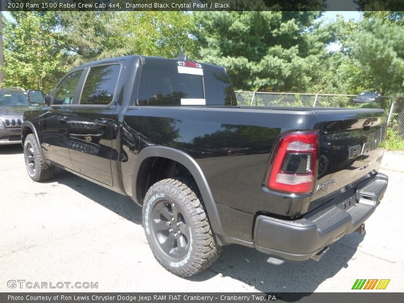 Diamond Black Crystal Pearl / Black 2020 Ram 1500 Rebel Crew Cab 4x4