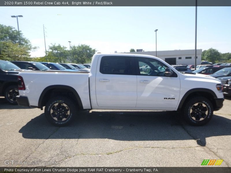 Bright White / Red/Black 2020 Ram 1500 Rebel Crew Cab 4x4