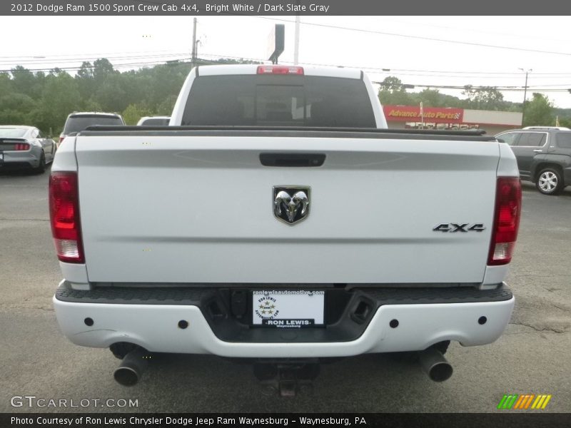 Bright White / Dark Slate Gray 2012 Dodge Ram 1500 Sport Crew Cab 4x4