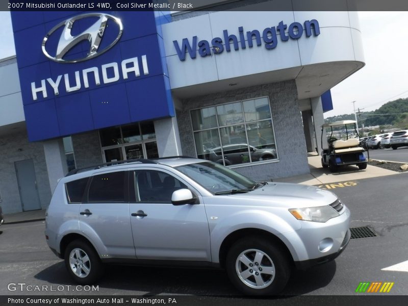 Cool Silver Metallic / Black 2007 Mitsubishi Outlander LS 4WD