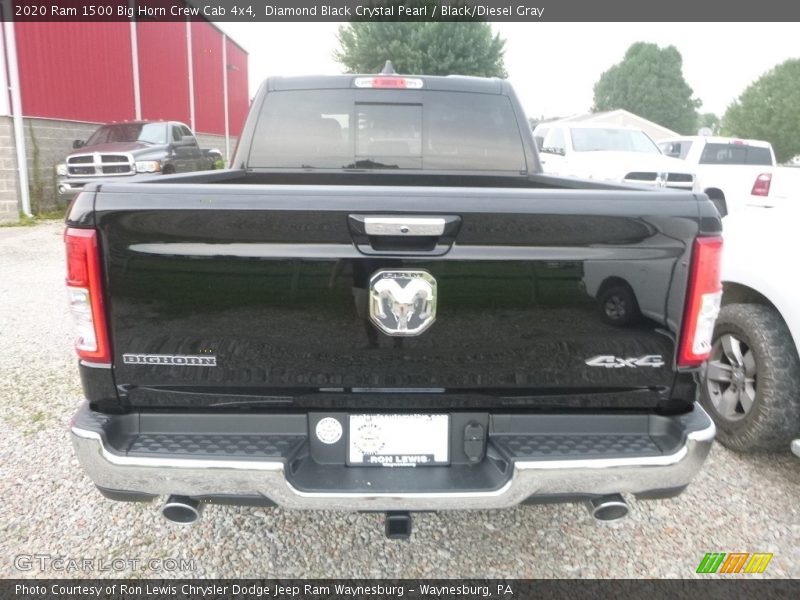 Diamond Black Crystal Pearl / Black/Diesel Gray 2020 Ram 1500 Big Horn Crew Cab 4x4