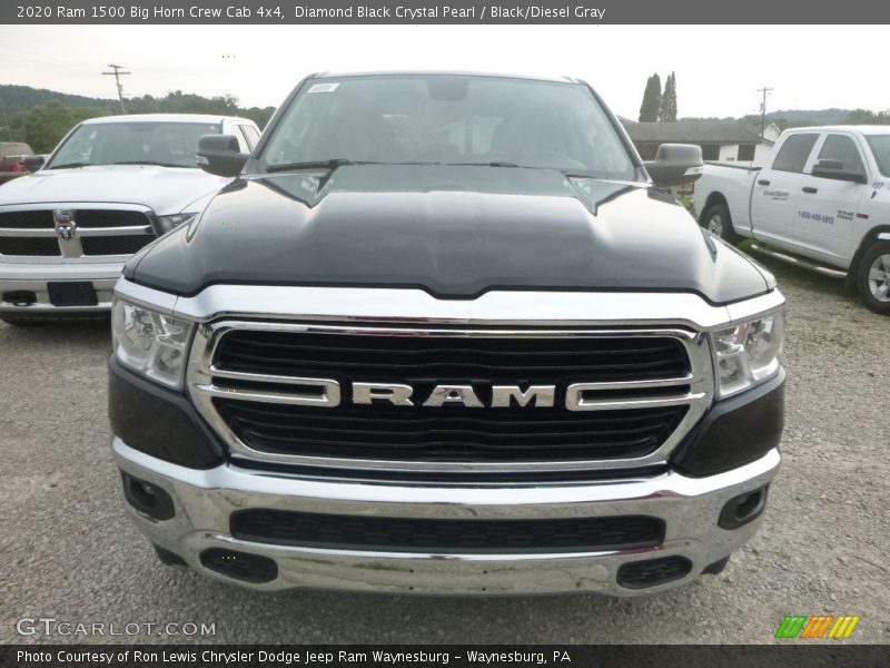 Diamond Black Crystal Pearl / Black/Diesel Gray 2020 Ram 1500 Big Horn Crew Cab 4x4