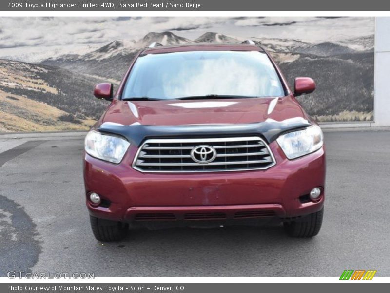 Salsa Red Pearl / Sand Beige 2009 Toyota Highlander Limited 4WD
