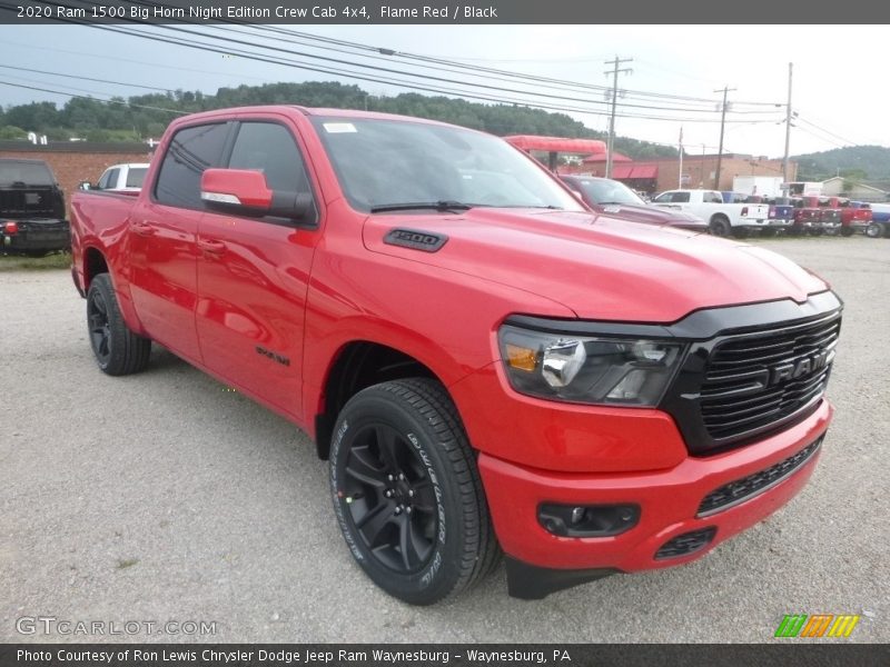 Front 3/4 View of 2020 1500 Big Horn Night Edition Crew Cab 4x4
