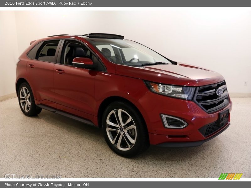 Ruby Red / Ebony 2016 Ford Edge Sport AWD