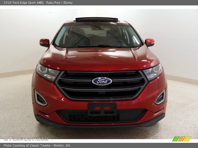 Ruby Red / Ebony 2016 Ford Edge Sport AWD