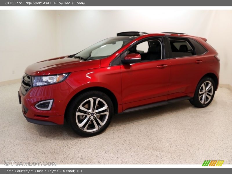 Ruby Red / Ebony 2016 Ford Edge Sport AWD