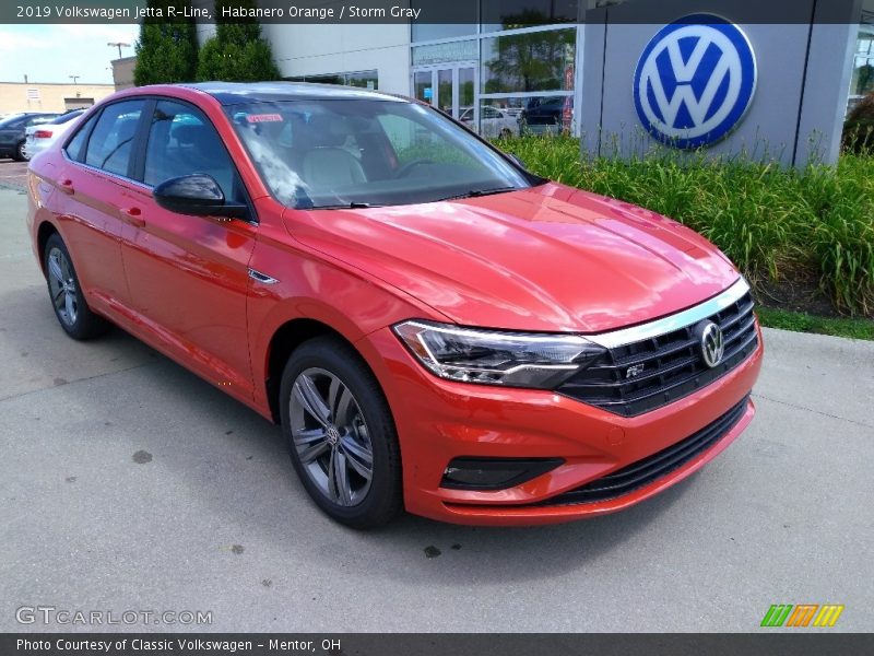 Habanero Orange / Storm Gray 2019 Volkswagen Jetta R-Line