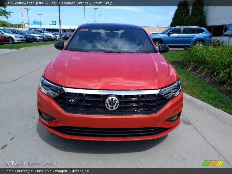 Habanero Orange / Storm Gray 2019 Volkswagen Jetta R-Line