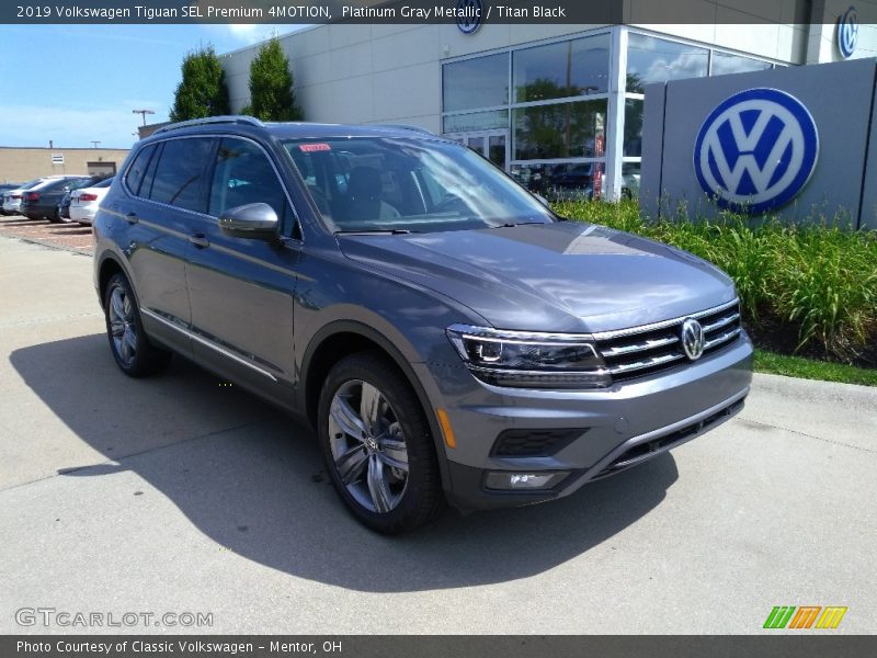 Platinum Gray Metallic / Titan Black 2019 Volkswagen Tiguan SEL Premium 4MOTION