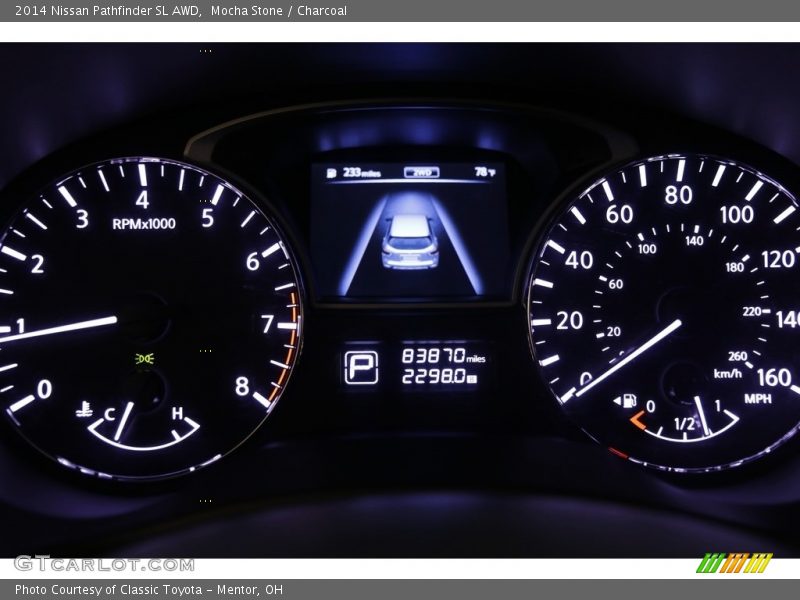 Mocha Stone / Charcoal 2014 Nissan Pathfinder SL AWD