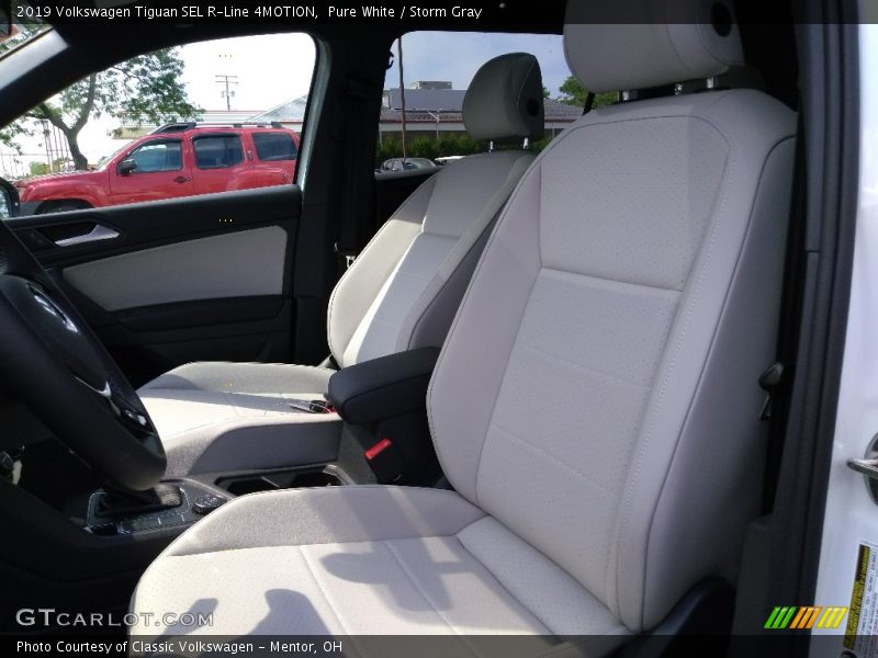 Pure White / Storm Gray 2019 Volkswagen Tiguan SEL R-Line 4MOTION