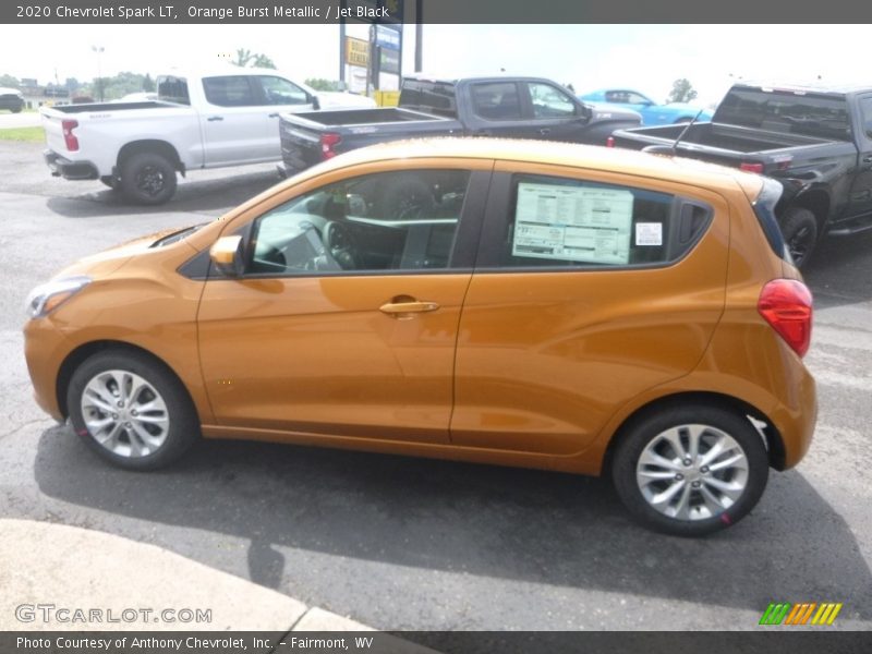 Orange Burst Metallic / Jet Black 2020 Chevrolet Spark LT
