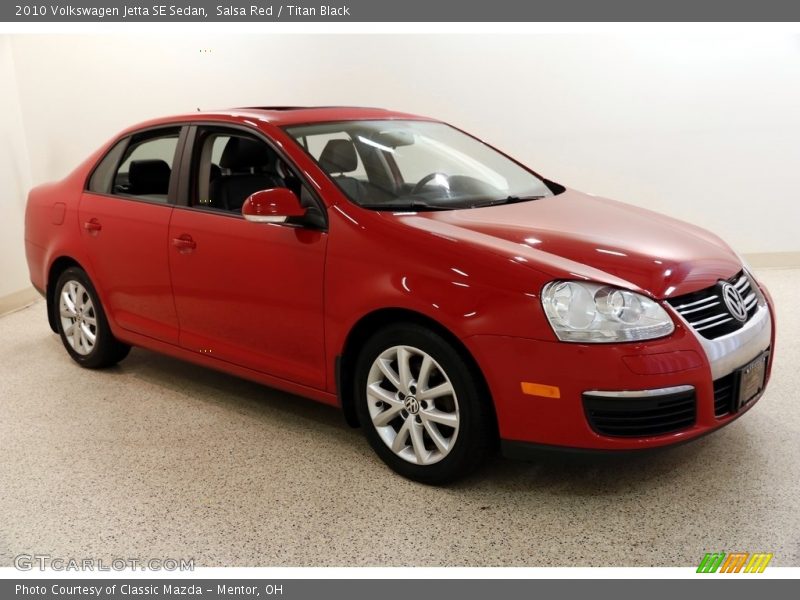 Salsa Red / Titan Black 2010 Volkswagen Jetta SE Sedan
