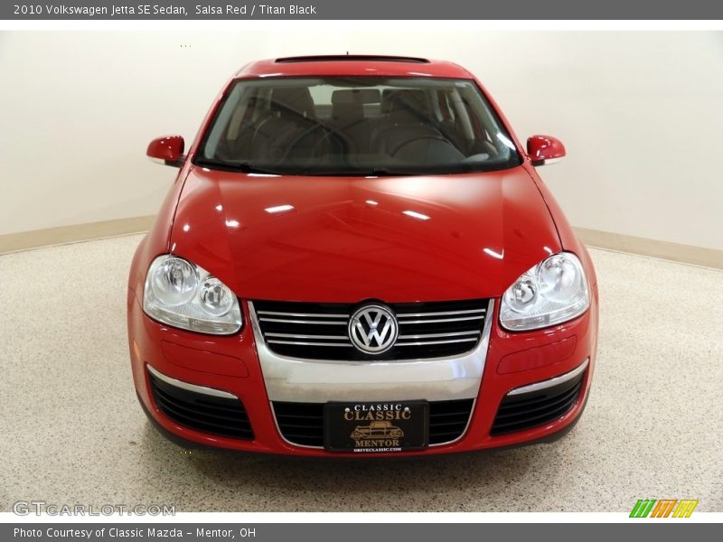 Salsa Red / Titan Black 2010 Volkswagen Jetta SE Sedan