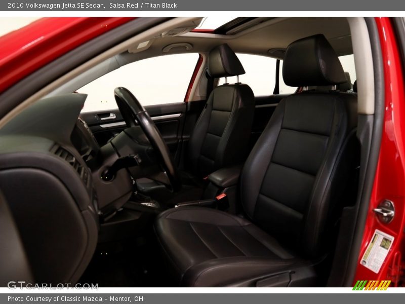 Salsa Red / Titan Black 2010 Volkswagen Jetta SE Sedan