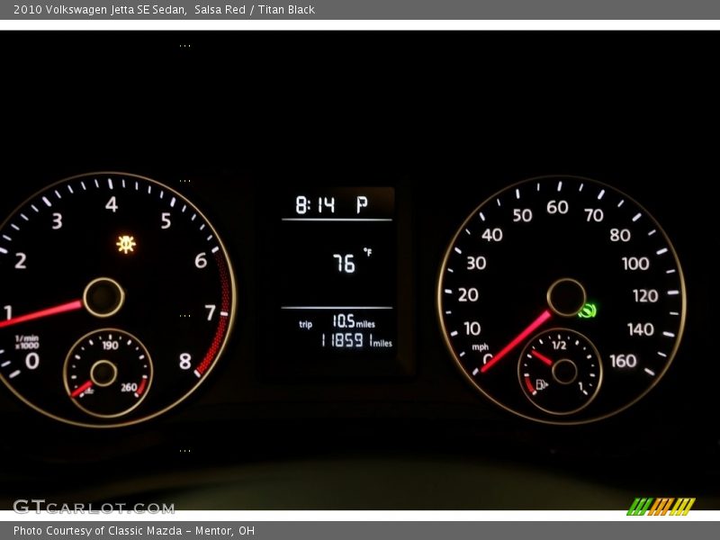 Salsa Red / Titan Black 2010 Volkswagen Jetta SE Sedan