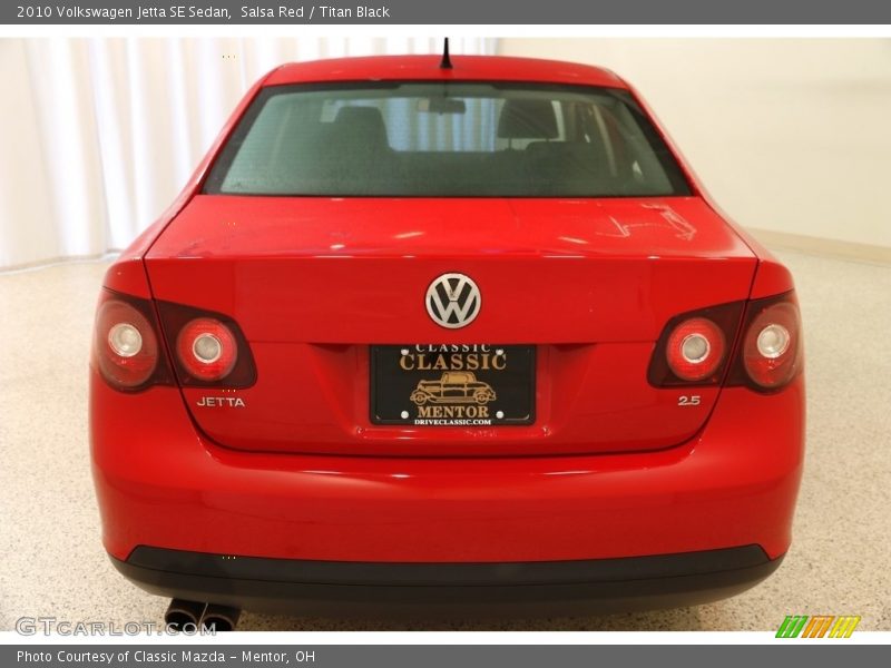 Salsa Red / Titan Black 2010 Volkswagen Jetta SE Sedan