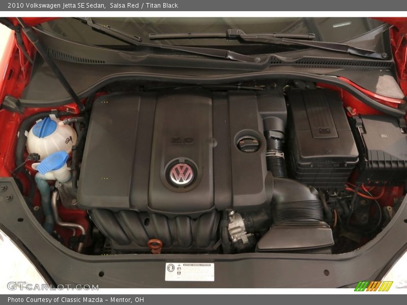 Salsa Red / Titan Black 2010 Volkswagen Jetta SE Sedan