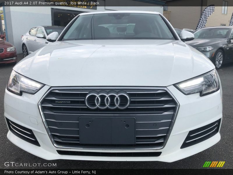 Ibis White / Black 2017 Audi A4 2.0T Premium quattro