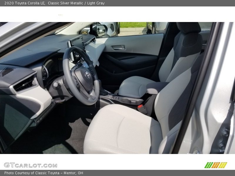 Front Seat of 2020 Corolla LE