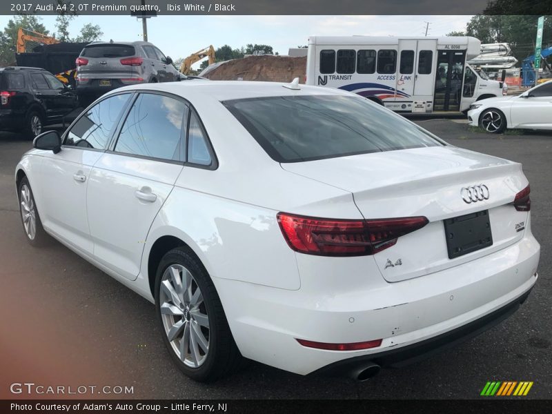 Ibis White / Black 2017 Audi A4 2.0T Premium quattro