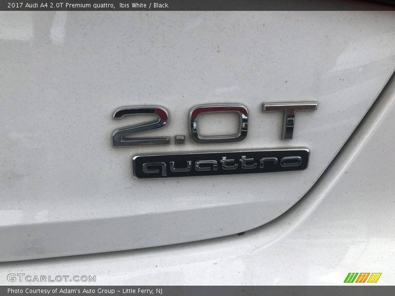 Ibis White / Black 2017 Audi A4 2.0T Premium quattro