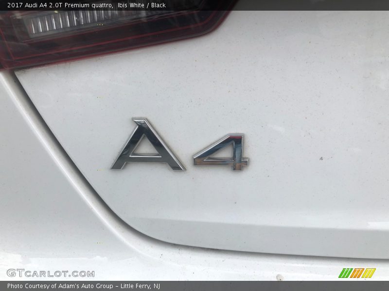 Ibis White / Black 2017 Audi A4 2.0T Premium quattro