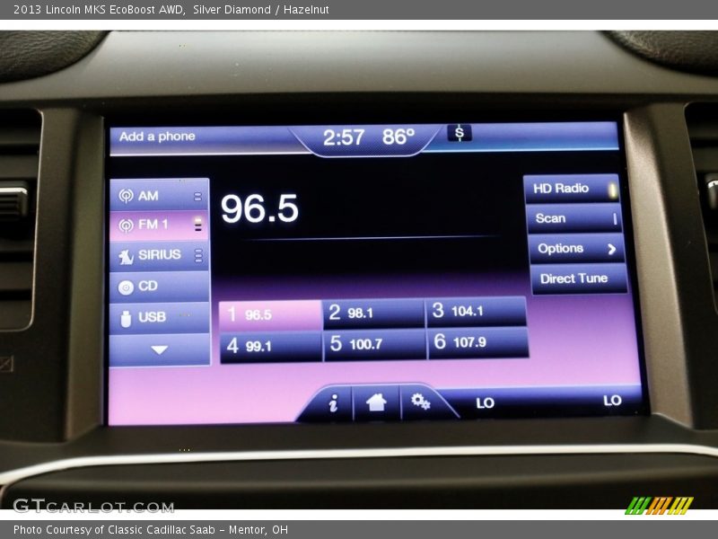 Silver Diamond / Hazelnut 2013 Lincoln MKS EcoBoost AWD