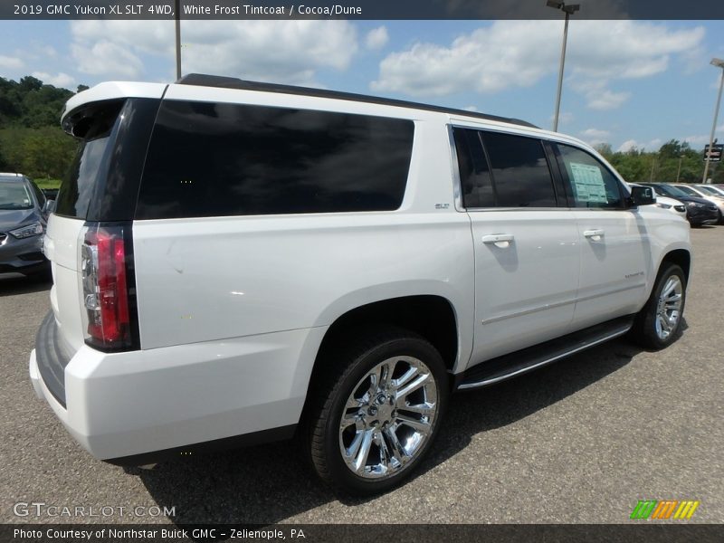 White Frost Tintcoat / Cocoa/Dune 2019 GMC Yukon XL SLT 4WD