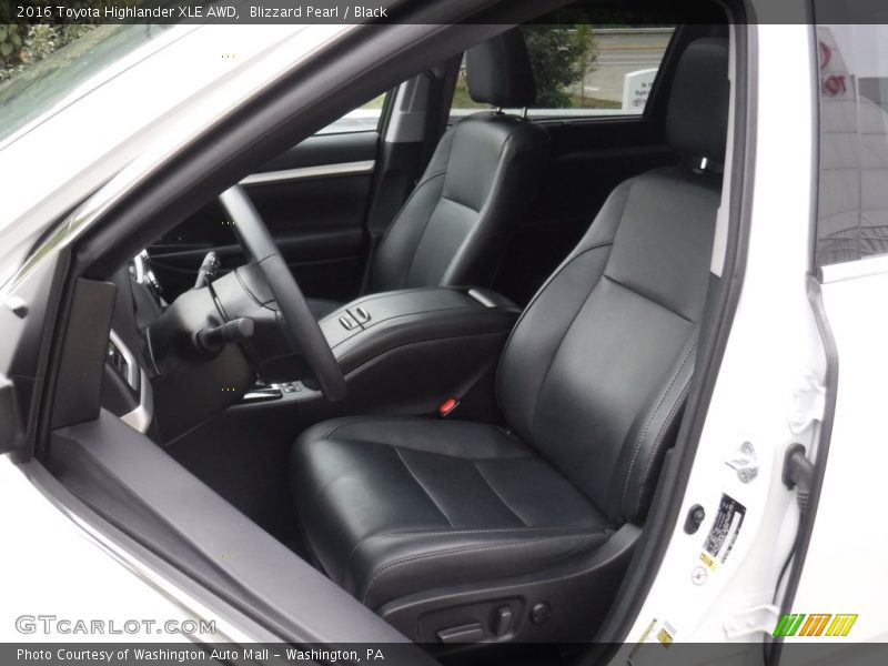 Blizzard Pearl / Black 2016 Toyota Highlander XLE AWD
