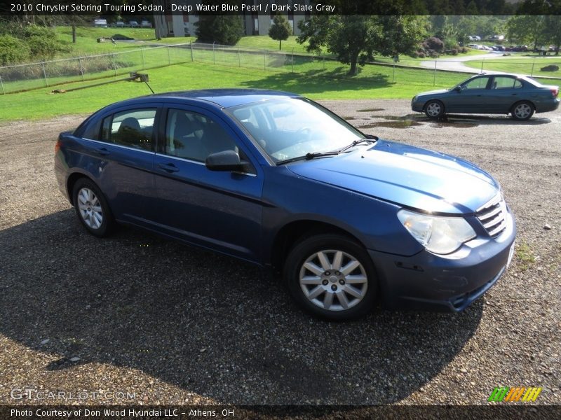Deep Water Blue Pearl / Dark Slate Gray 2010 Chrysler Sebring Touring Sedan