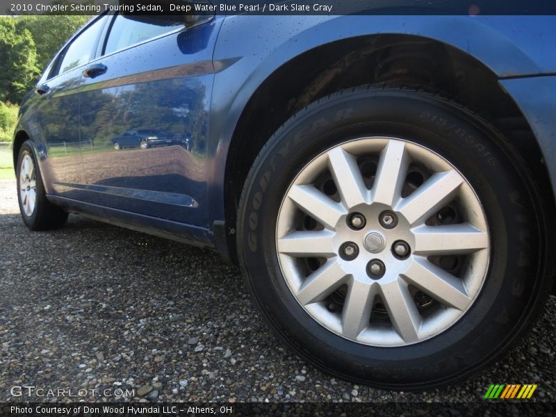 Deep Water Blue Pearl / Dark Slate Gray 2010 Chrysler Sebring Touring Sedan