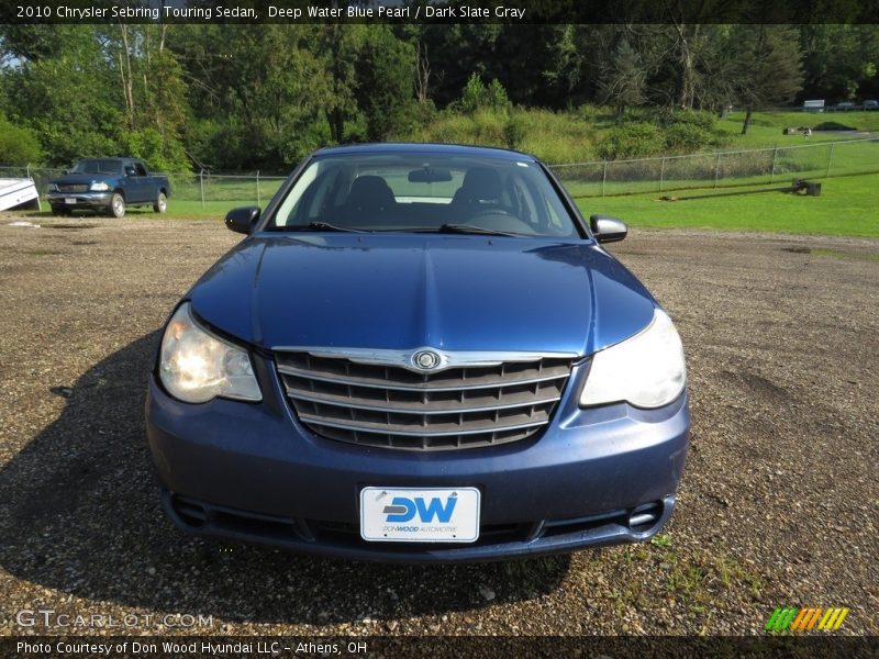 Deep Water Blue Pearl / Dark Slate Gray 2010 Chrysler Sebring Touring Sedan