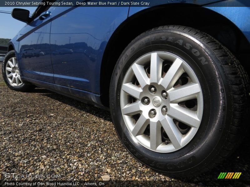 Deep Water Blue Pearl / Dark Slate Gray 2010 Chrysler Sebring Touring Sedan