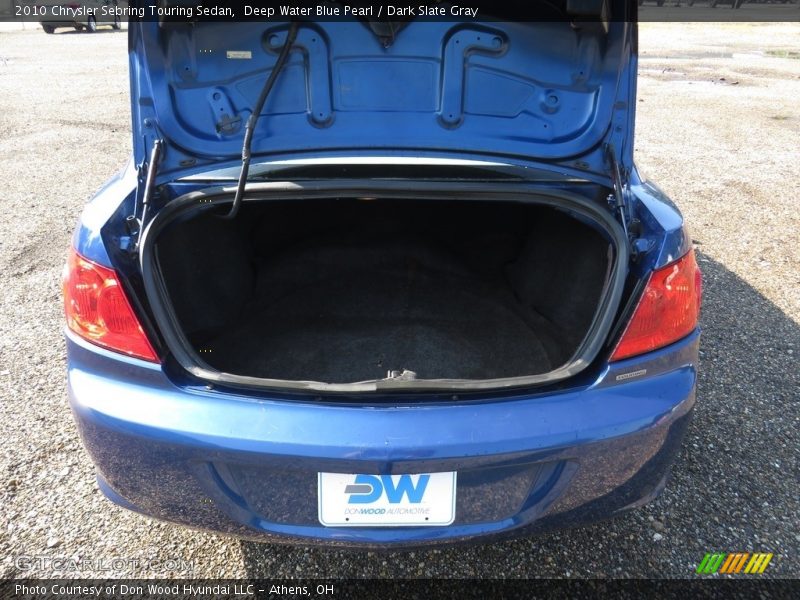 Deep Water Blue Pearl / Dark Slate Gray 2010 Chrysler Sebring Touring Sedan