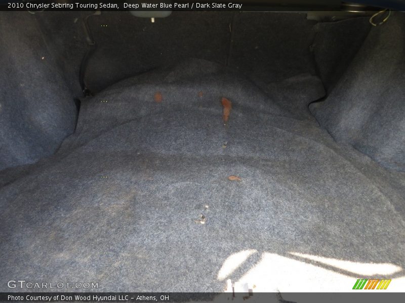 Deep Water Blue Pearl / Dark Slate Gray 2010 Chrysler Sebring Touring Sedan