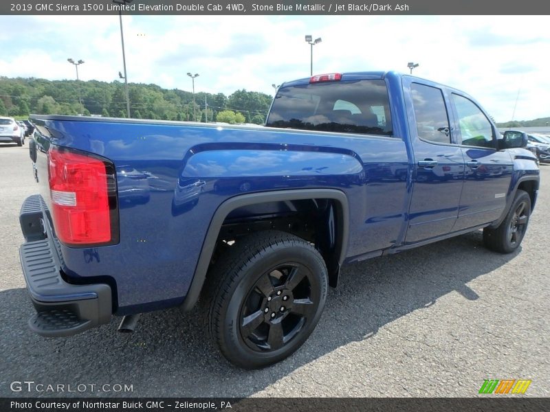 Stone Blue Metallic / Jet Black/Dark Ash 2019 GMC Sierra 1500 Limited Elevation Double Cab 4WD