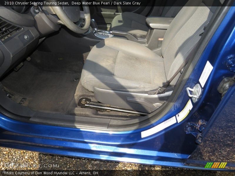 Deep Water Blue Pearl / Dark Slate Gray 2010 Chrysler Sebring Touring Sedan