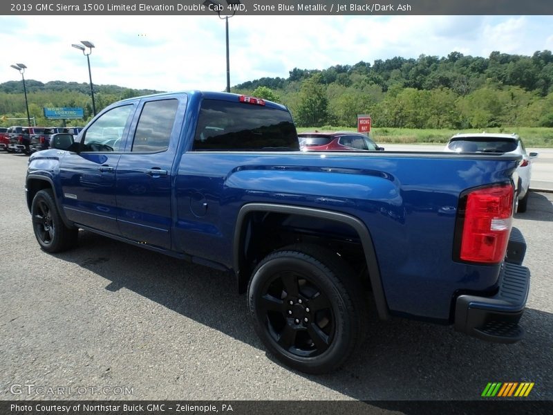 Stone Blue Metallic / Jet Black/Dark Ash 2019 GMC Sierra 1500 Limited Elevation Double Cab 4WD