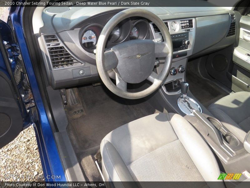 Deep Water Blue Pearl / Dark Slate Gray 2010 Chrysler Sebring Touring Sedan