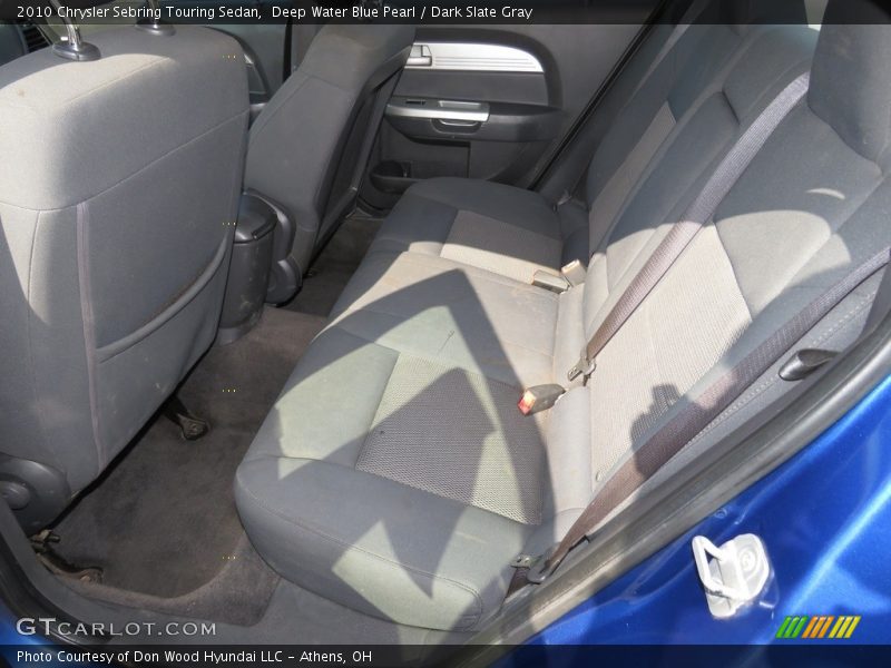 Deep Water Blue Pearl / Dark Slate Gray 2010 Chrysler Sebring Touring Sedan