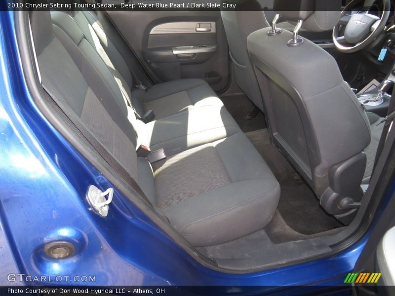 Deep Water Blue Pearl / Dark Slate Gray 2010 Chrysler Sebring Touring Sedan