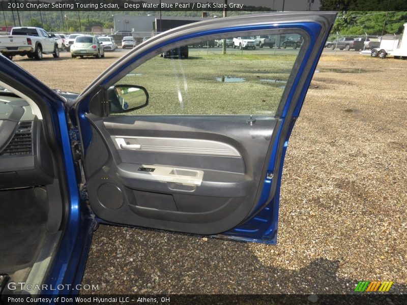 Deep Water Blue Pearl / Dark Slate Gray 2010 Chrysler Sebring Touring Sedan