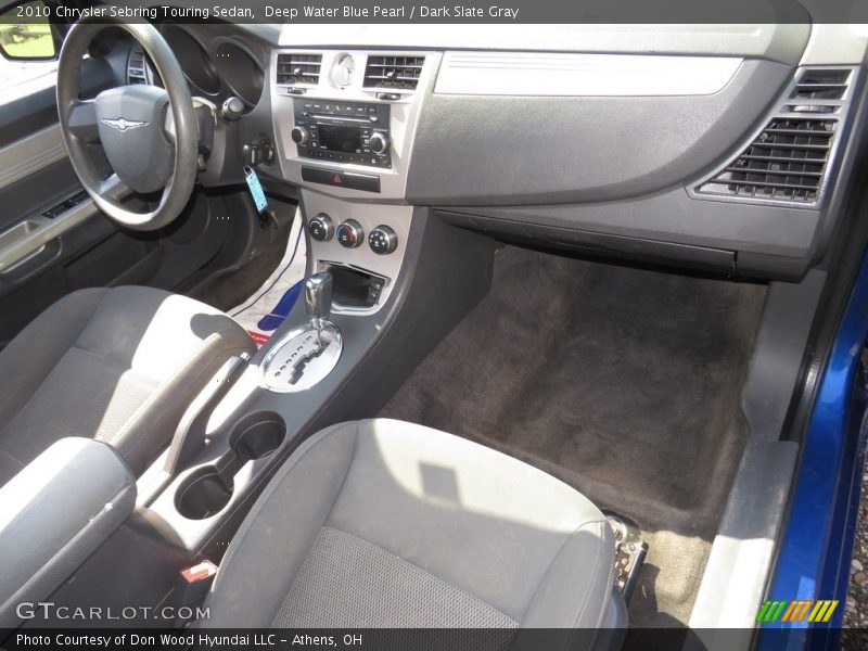 Deep Water Blue Pearl / Dark Slate Gray 2010 Chrysler Sebring Touring Sedan