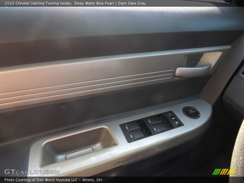 Deep Water Blue Pearl / Dark Slate Gray 2010 Chrysler Sebring Touring Sedan