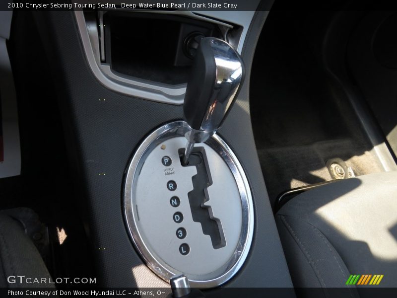 Deep Water Blue Pearl / Dark Slate Gray 2010 Chrysler Sebring Touring Sedan