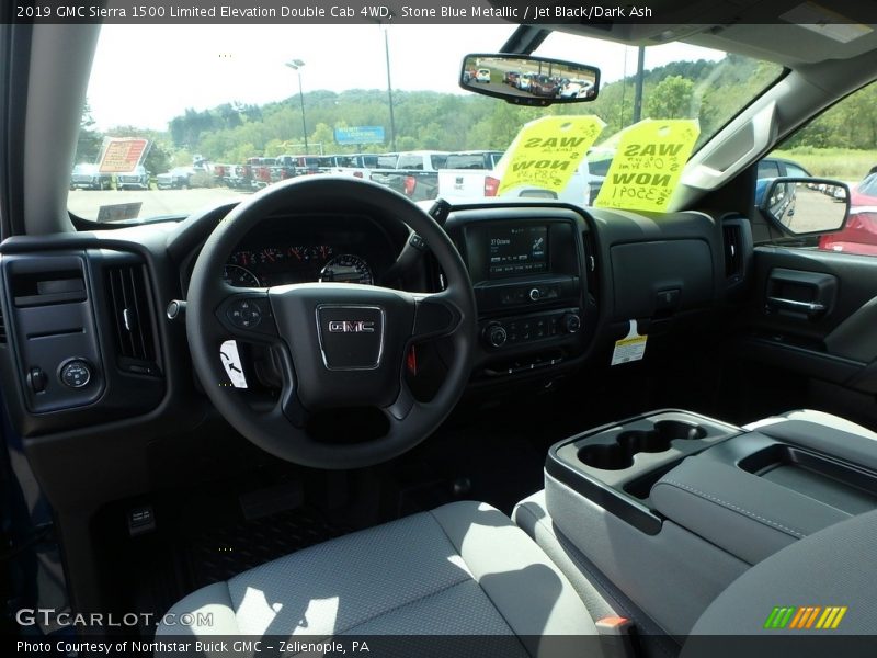 Stone Blue Metallic / Jet Black/Dark Ash 2019 GMC Sierra 1500 Limited Elevation Double Cab 4WD