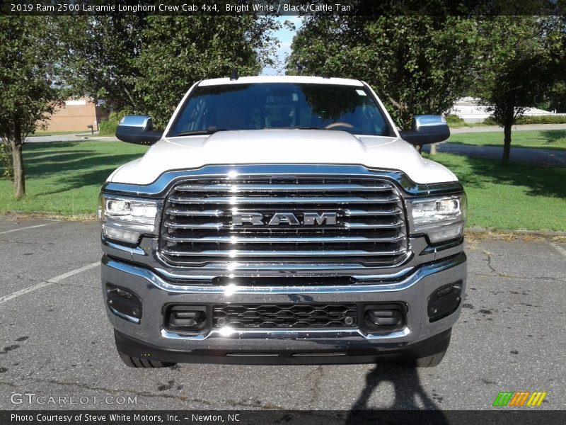 Bright White / Black/Cattle Tan 2019 Ram 2500 Laramie Longhorn Crew Cab 4x4