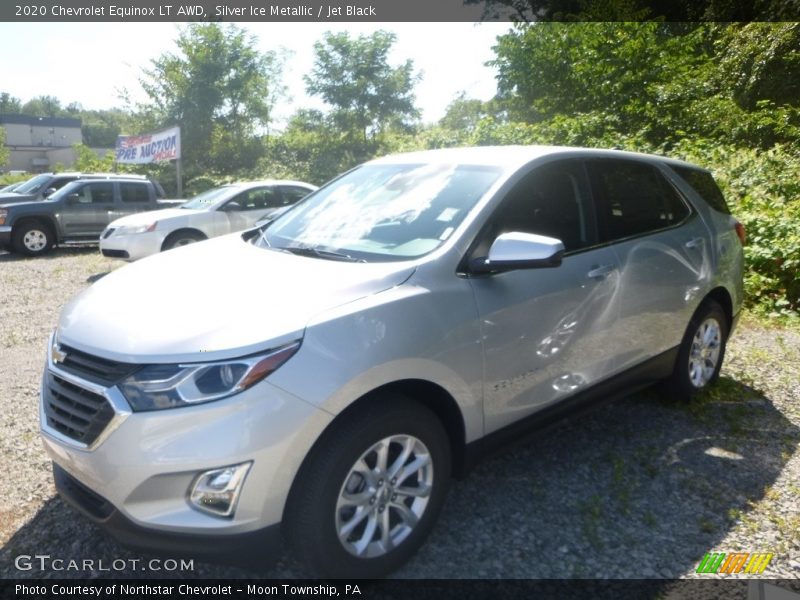 Silver Ice Metallic / Jet Black 2020 Chevrolet Equinox LT AWD